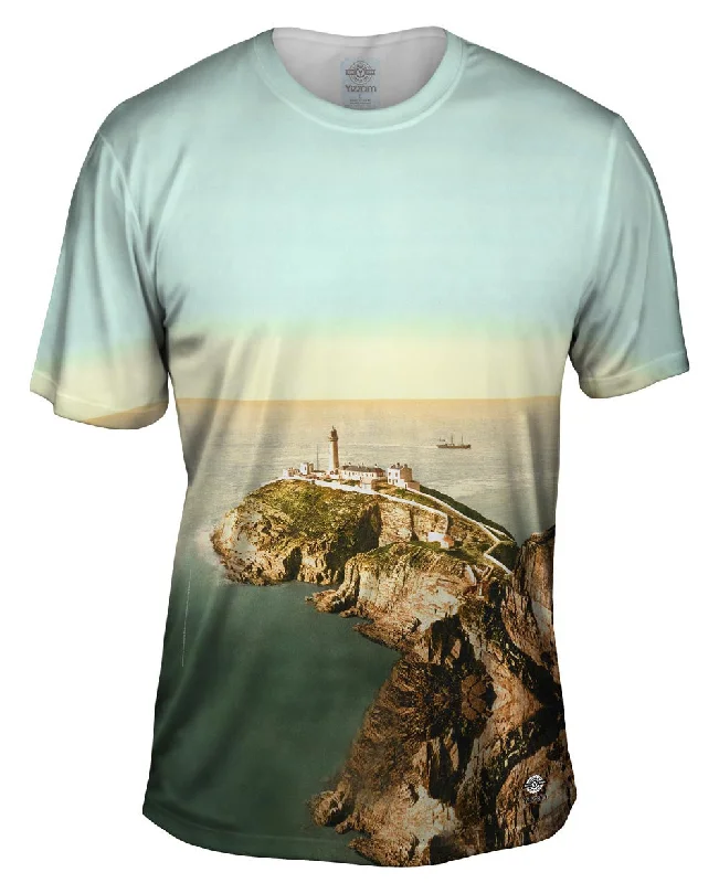 Trendy Bold Design T-Shirt-South Stack Lighthouse