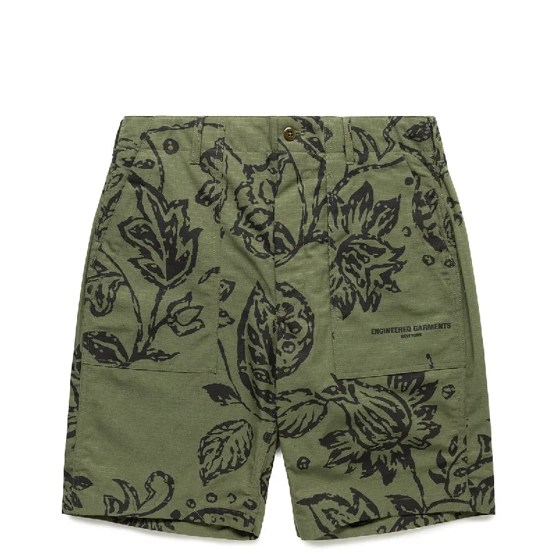 Premium Chino Shorts-FLORAL FATIGUE SHORT