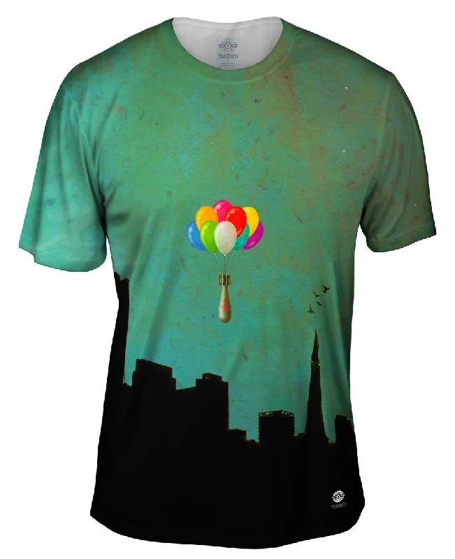 Trendy Color Block T-Shirt-Ballon Bomb