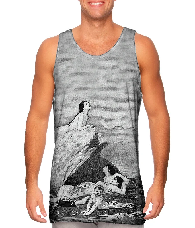 Comfortable Loose Fit Tank-John Duncan - "Mermaid Sings"