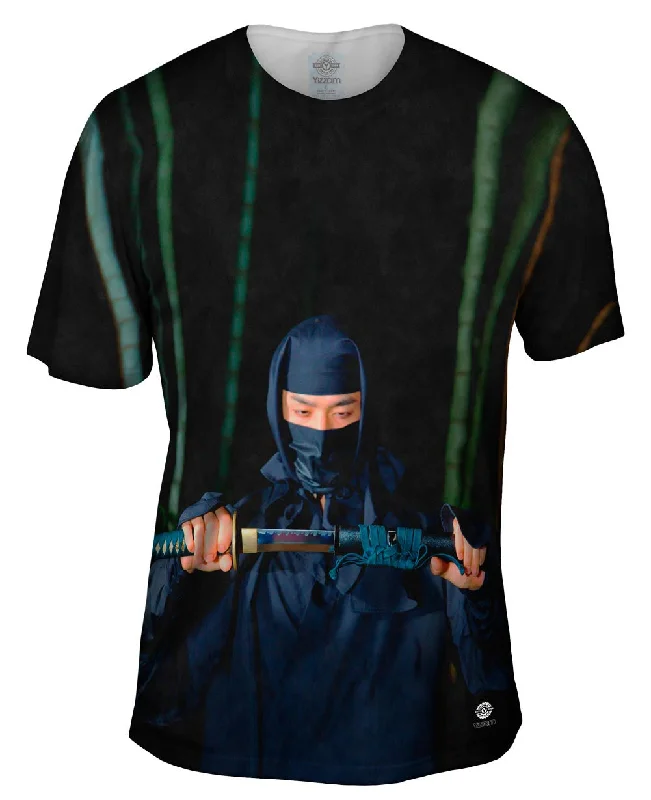 Classic Crewneck T-Shirt-Ninja Sword Dark Attitude