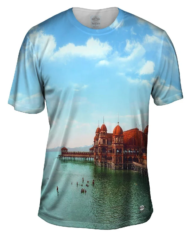 Premium Custom T-Shirt-Saltair Pavilion Great Salt Lake Utah