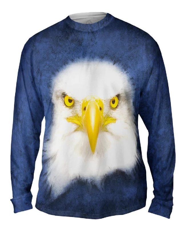 Comfortable Stretch Long Sleeve Top-Bald Eagle