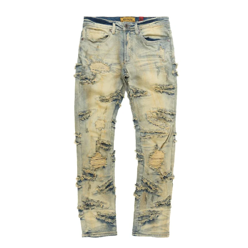 Comfortable Stretch Joggers-M1956 Lombardi Jeans - Dirt