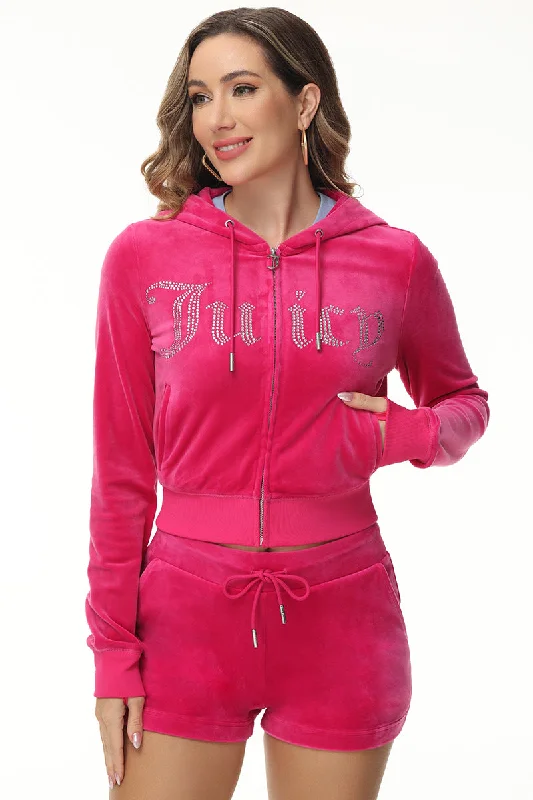 Comfortable Warm Hoodie-Front Bling Hoodie