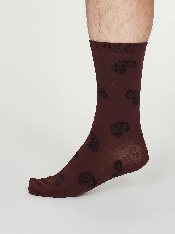 Trendy Minimalist Socks-Homer Socks - Burgundy