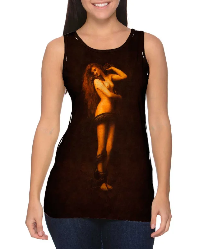 Casual Beach Tank Top-John Collier - "Lilith" (1887)