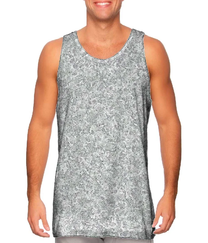 Trendy Athletic Tank Top-Just Engaged Bling White Gold