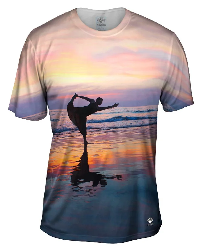 Premium Custom T-Shirt-Dancer On The Sunset Beach