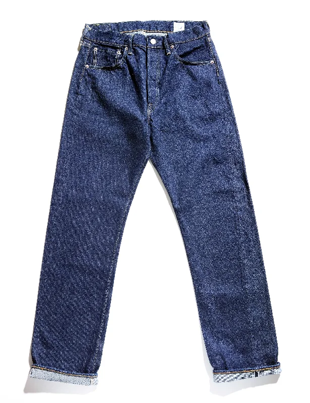 Stylish Cargo Pants-105 Standard Fit Selvedge Denim Jeans - One Wash