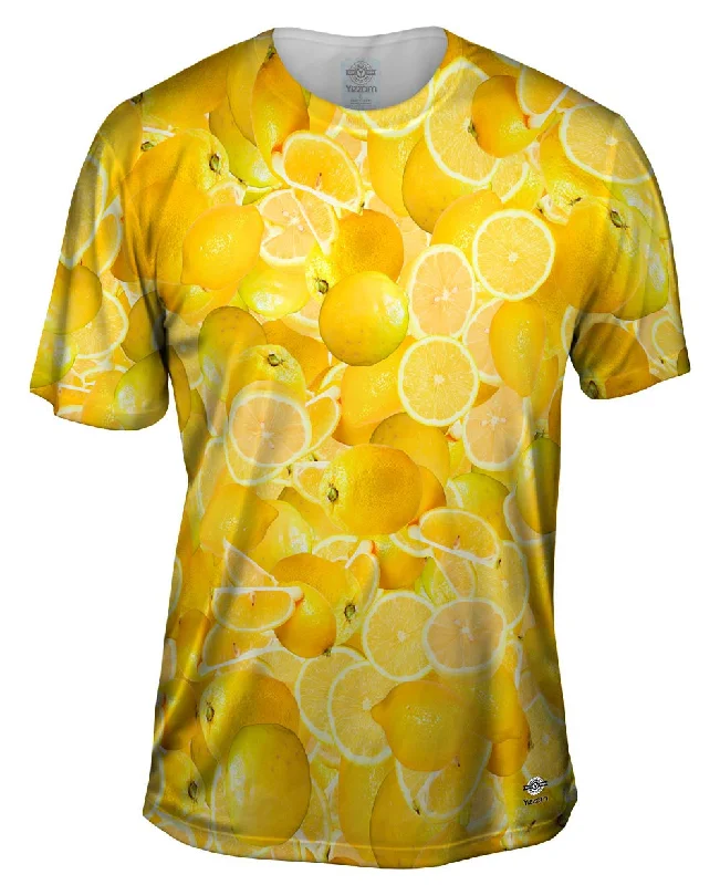 Graphic Logo Print T-Shirt-Lemons Jumbo