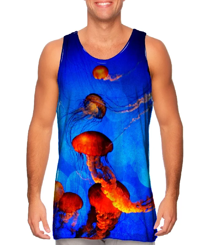 Fashionable Relaxed Tank Top-Jellyfish Fun