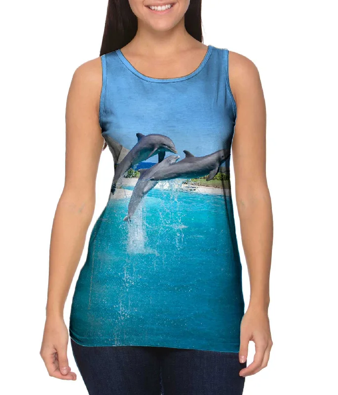 Trendy Sports Vest-Jumping Dolphin