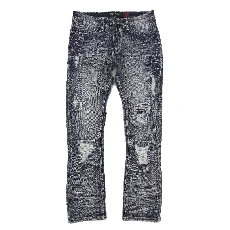 Comfortable Cotton Pants-M1916 Arturo Jeans- Dark Wash