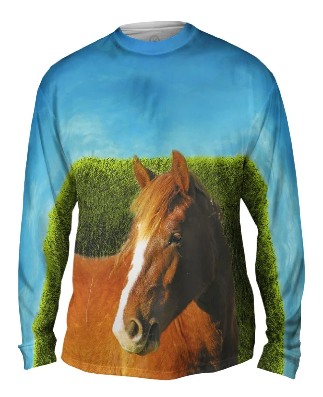 Stylish Embellished Long Sleeve-Boundless Brown Horse