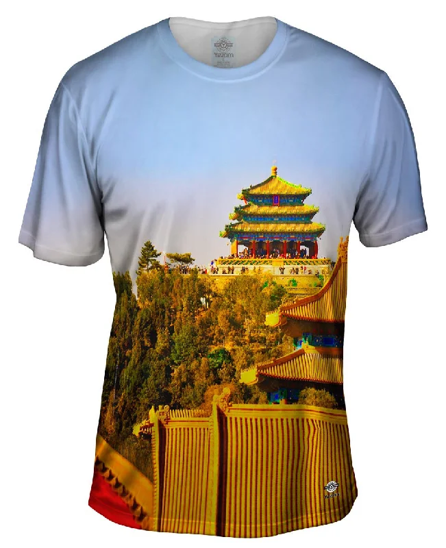 Casual Pocket T-Shirt-Shrine Fuyang Reisverslag Uit Fuyang