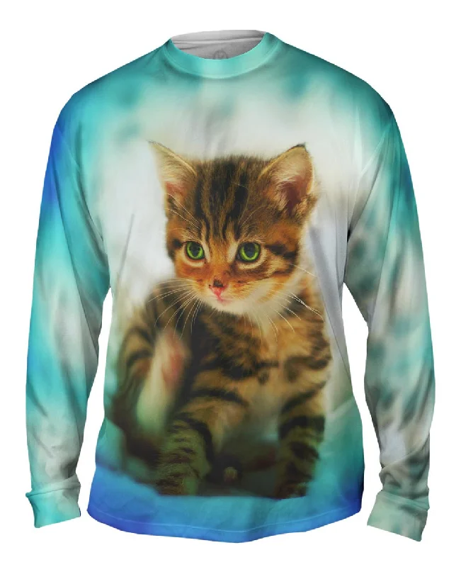 Relaxed Fit Long Sleeve Sweatshirt-Blues Bed Kitten