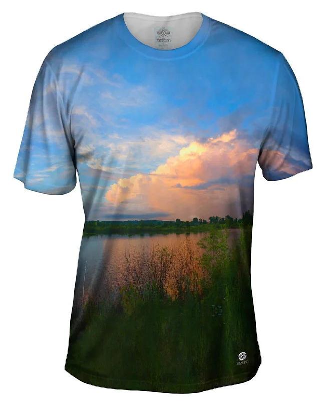 Custom Graphic T-Shirt-Pondy Calm