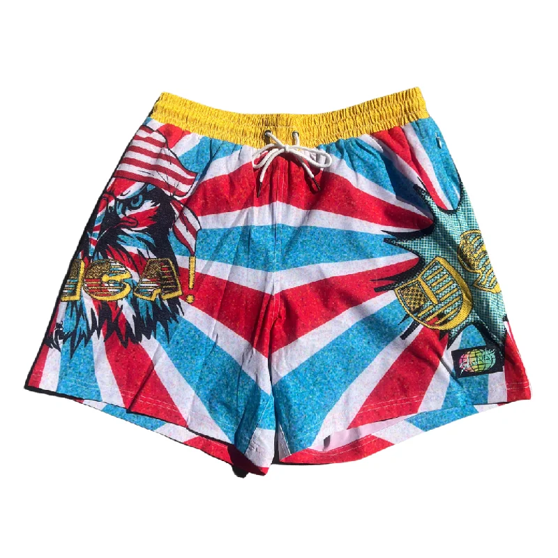 Premium Cargo Board Shorts-'Mmerica 5" Men's Shorts