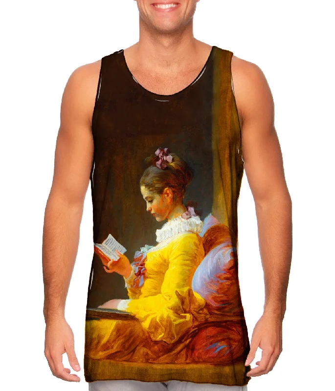 Premium Breathable Tank-Jean Honore Fragonard - "The Reader" (1776)