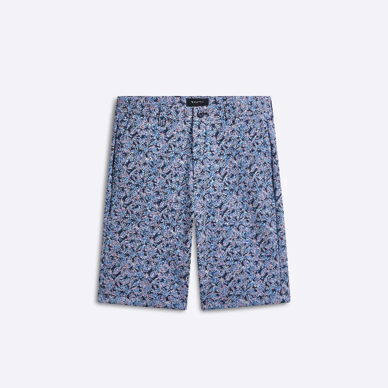 Custom Embroidered Shorts-Theo Leaf Print OoohCotton Shorts