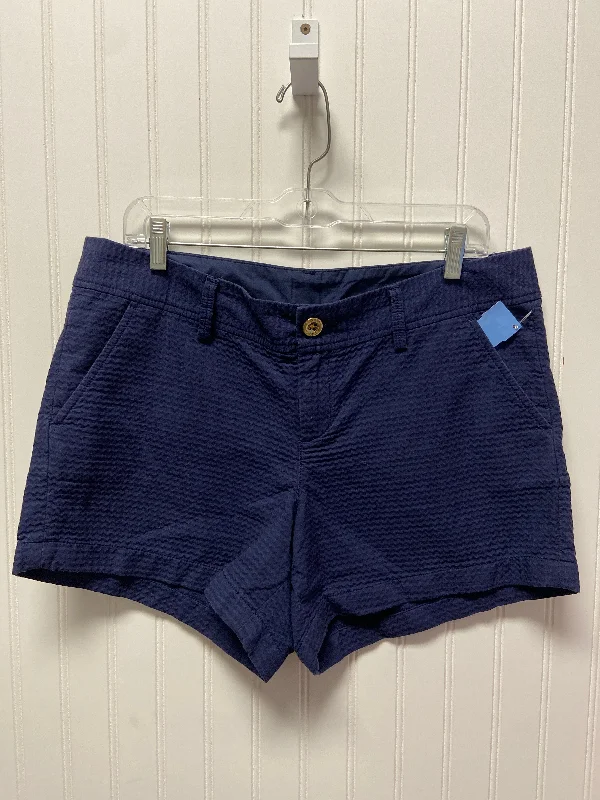 Trendy Tie-Dye Shorts-Shorts Designer By Lilly Pulitzer In Navy, Size: 12