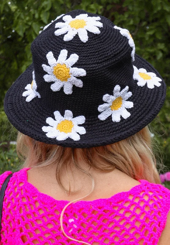 Premium Wool Blend Hat-BLACK DAISY HAT