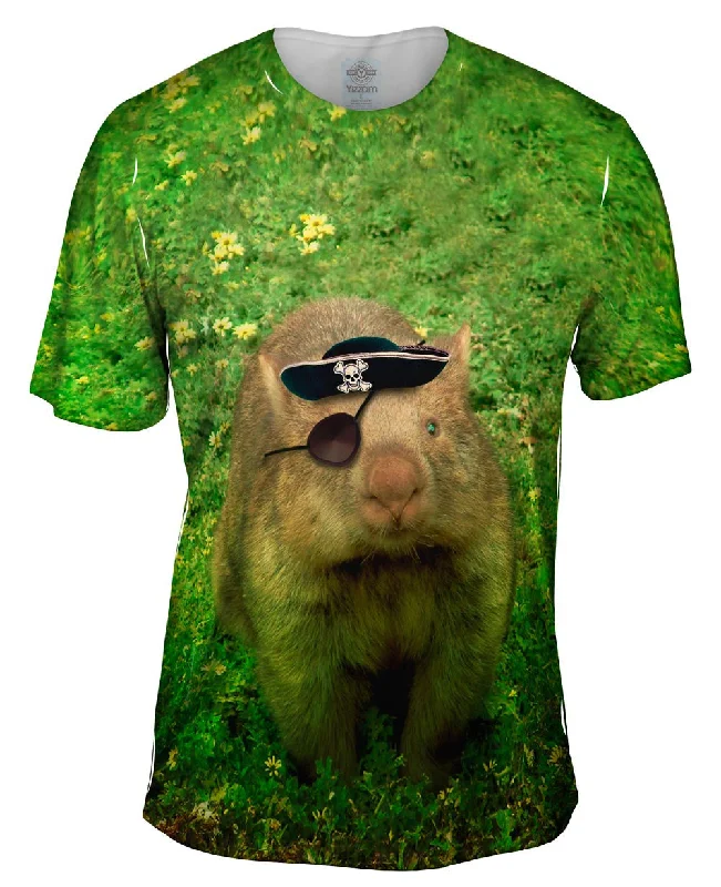 Comfortable All-Day T-Shirt-Pirate Wombat