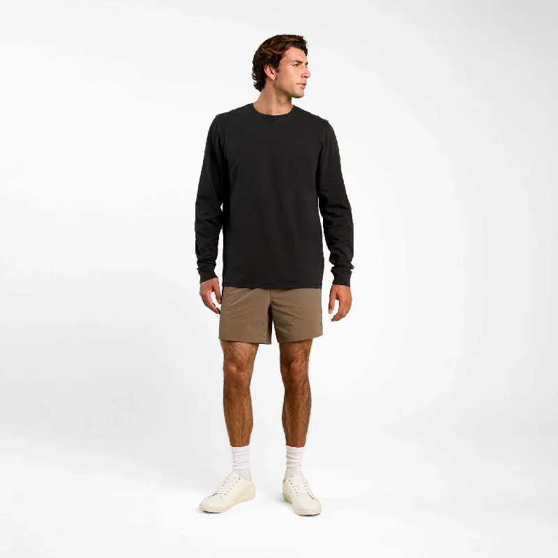 Relaxed Fit Lounge Shorts-Men's Refine Short | Mocha