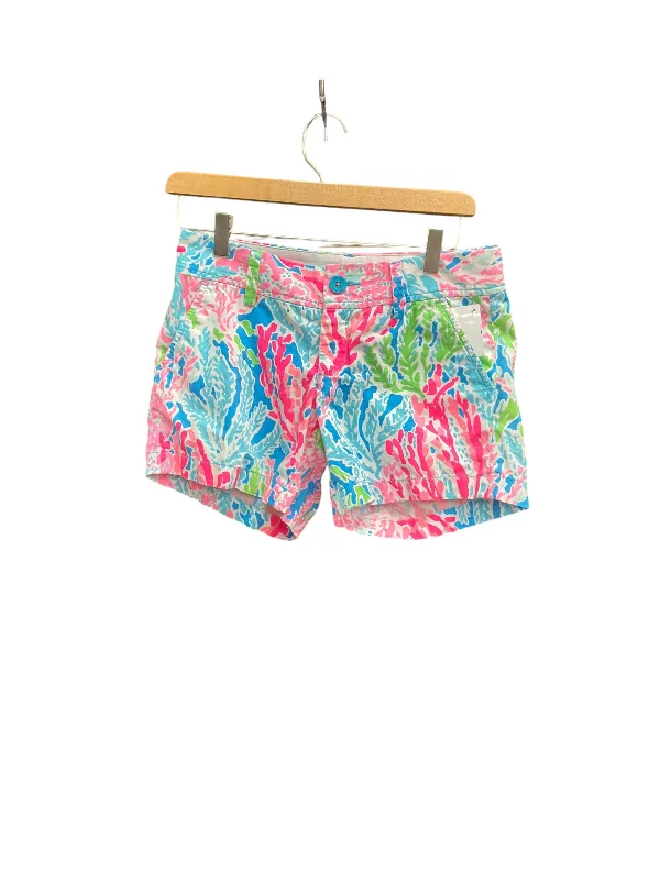 Casual Summer Shorts-Shorts Designer By Lilly Pulitzer In Multi-colored, Size: 0