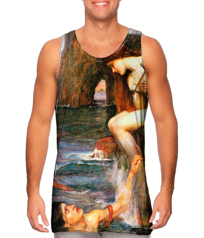 Classic Solid Tank-John Williams Waterhouse - "Mermaid With Lute"