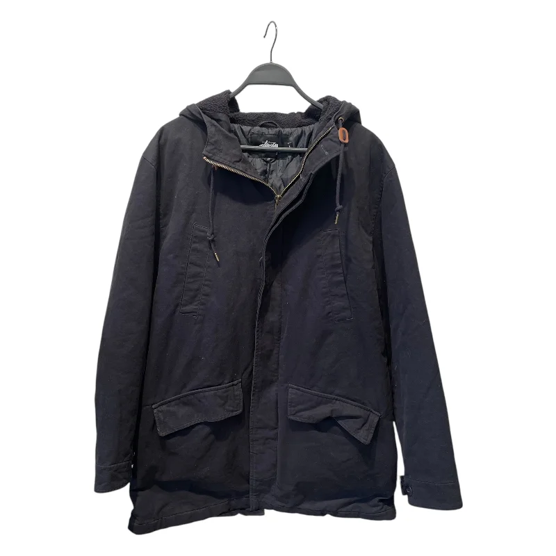 Stylish Rainproof Jacket-STUSSY/Jacket/L/Cotton/BLK/