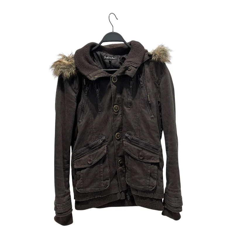 Premium Lightweight Jacket-In The Attict/Jacket/L/Cotton/BRW/turn latch buttons fur trim