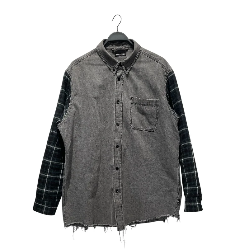 Custom Hiking Jacket-BALENCIAGA/Jacket/37/Cotton/GRY/Plaid/