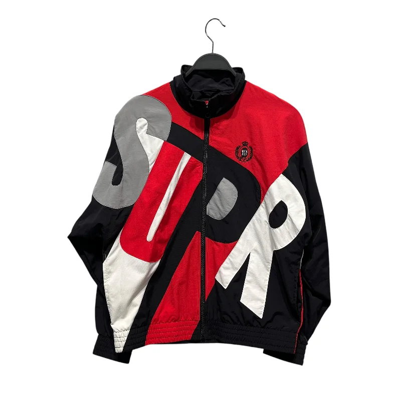 Stylish Anorak Jacket-Supreme/Jacket/S/Nylon/RED/big letter track jacket