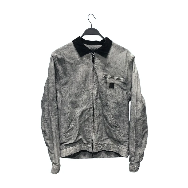 Comfortable Padded Zip Jacket-FUGAZI/Jacket/S/GRY/UNSOUND FUGAZI WORK JACKET