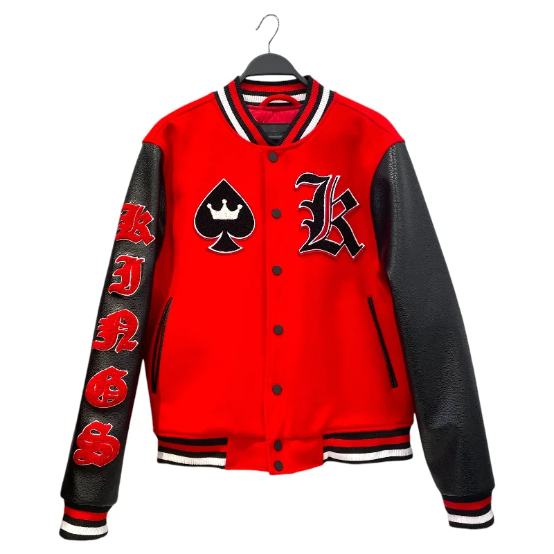 Sporty Athletic Jacket-HUDSON/Jacket/XL/Polyester/RED/Graphic/